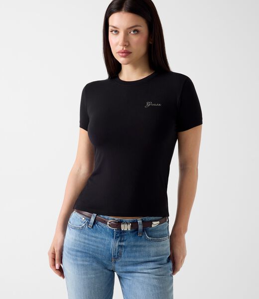 Rhinestones logo t-shirt