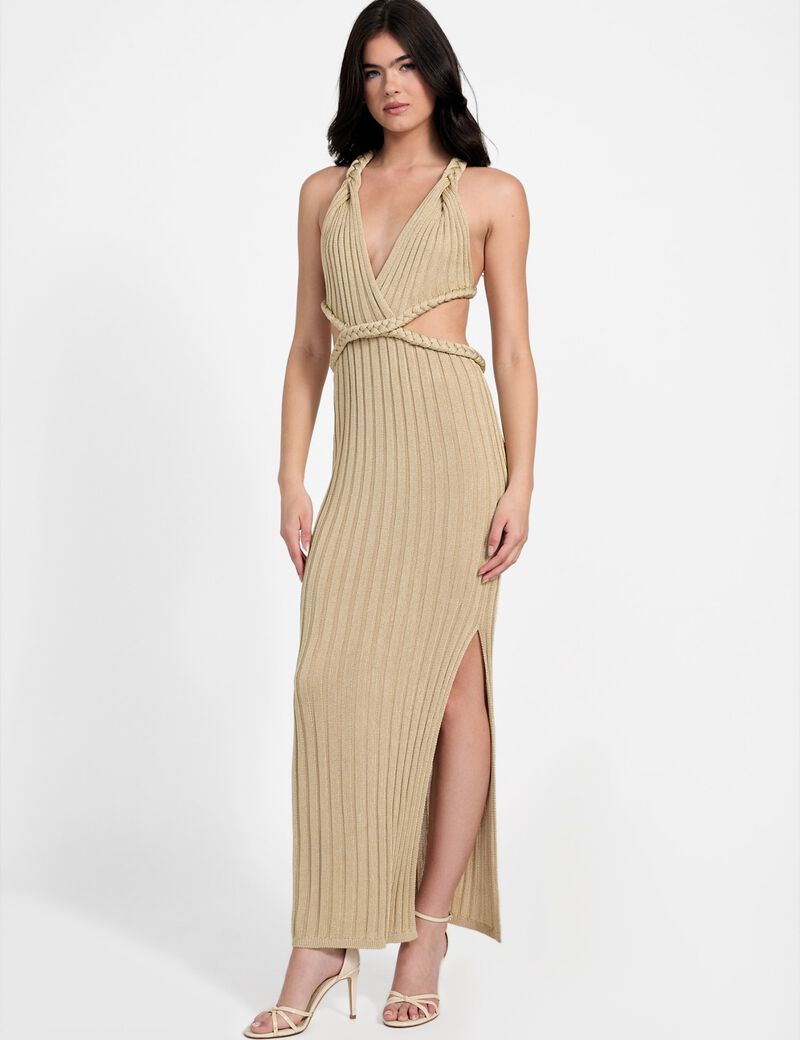 Bodycon maxi sweater dress