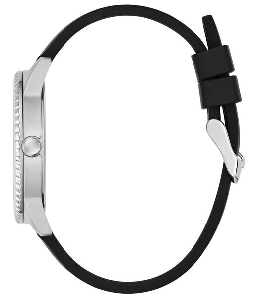 Mens Black/Gunmetal/Grey Round Analog Watch