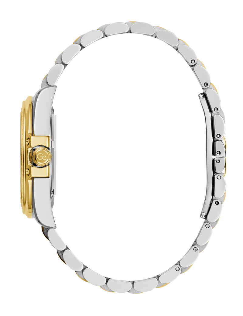 Gc Sportchic Women S 507 Mvmt Champagne Dail 10 Amt Silver Yellow Gold Stainless Steel Brct