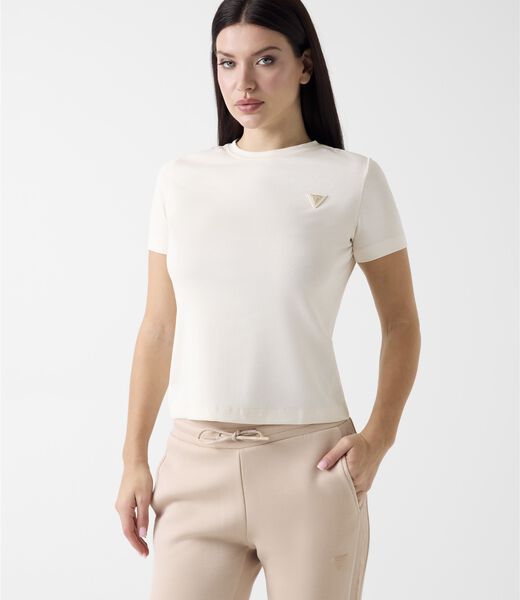Triangle logo stretch t-shirt