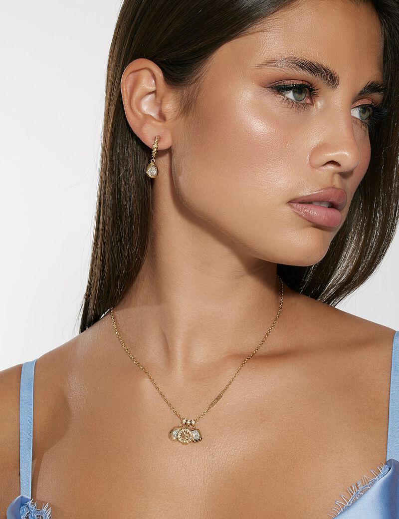 16-18"  3 charm 4G necklace