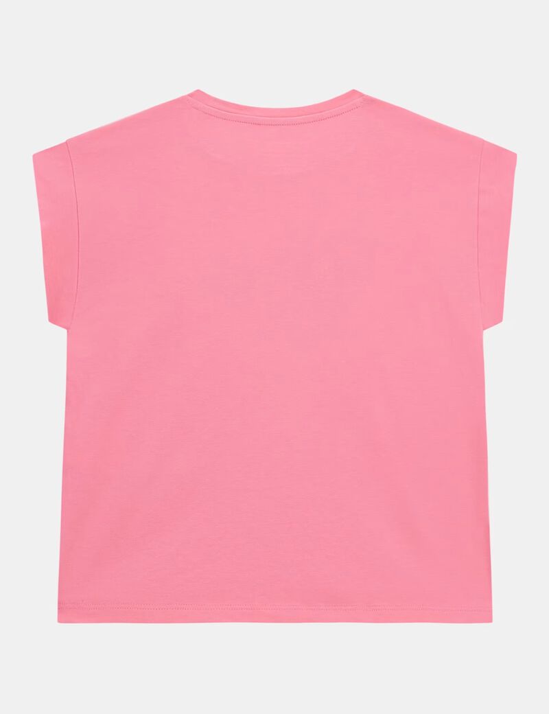 Triangle logo sequins  t-shirt