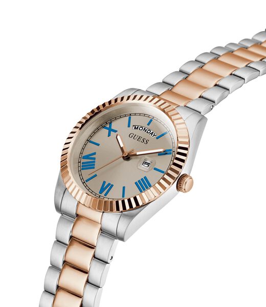 Mens 2-Tone Day/Date Watch