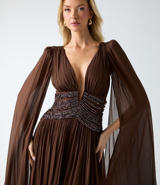 Marciano pleated maxi dress
