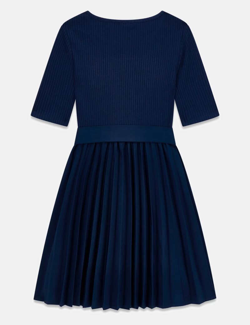Pleated midi dress
