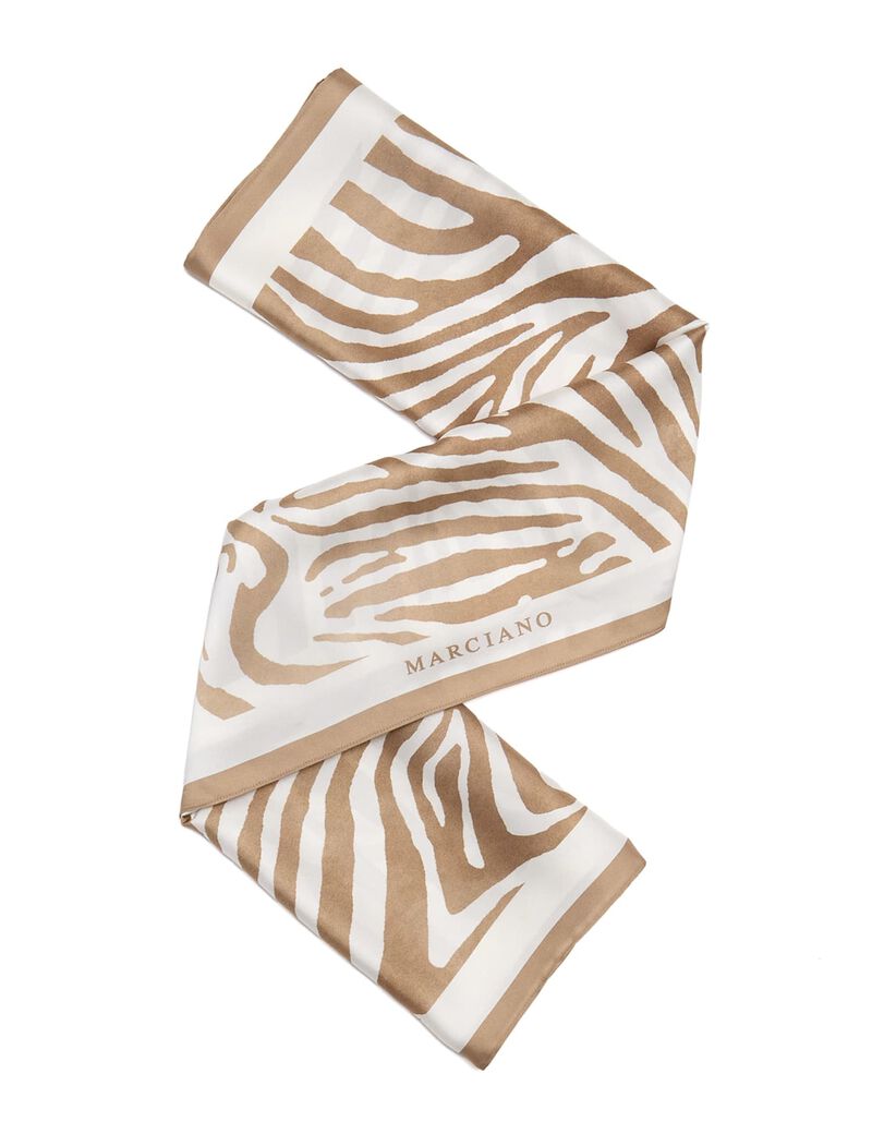 guess marciano printed twill scarf