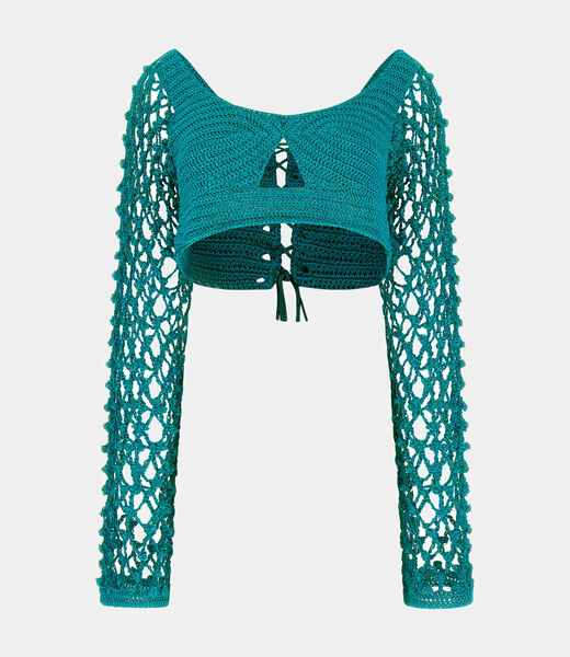 Crocheted crop top