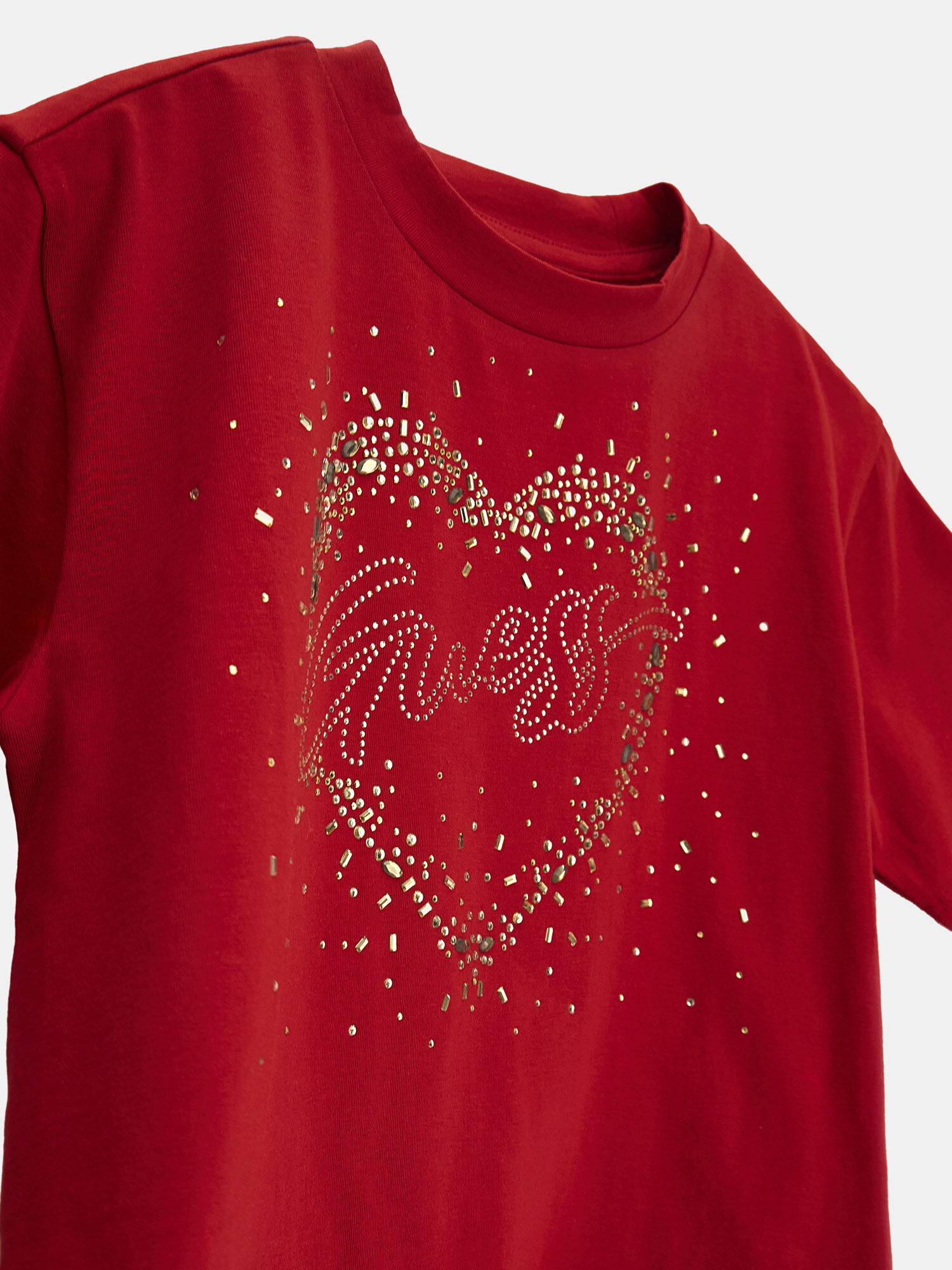 Shop GUESS Online Rhinestones front logo t shirt