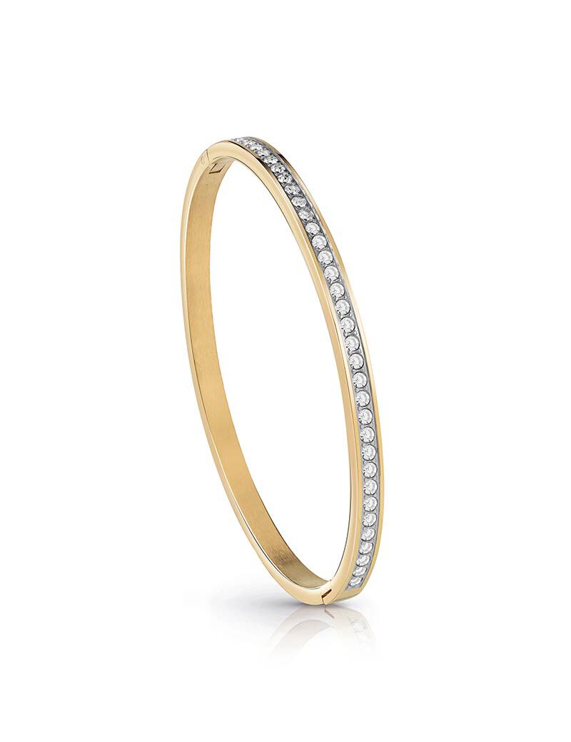 Shop GUESS Online Clear Bangle Gold