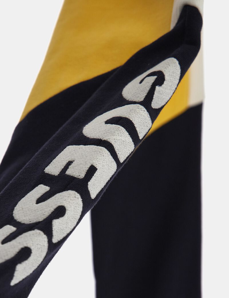 Side logo embroidery pant