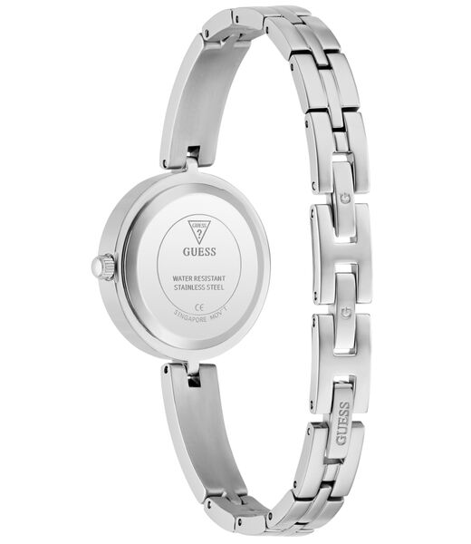 Ladies Silver Tone Round Analog Watch