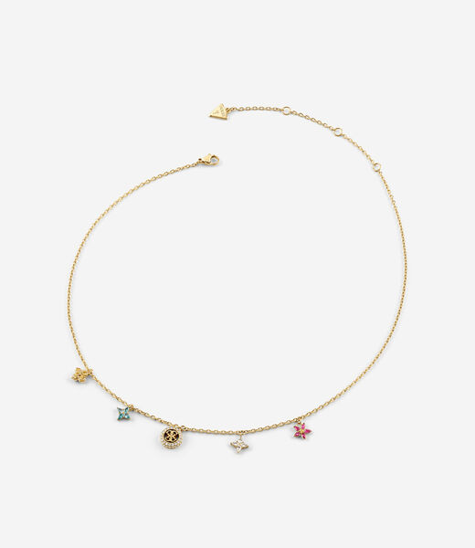 16-18" flower charms necklace