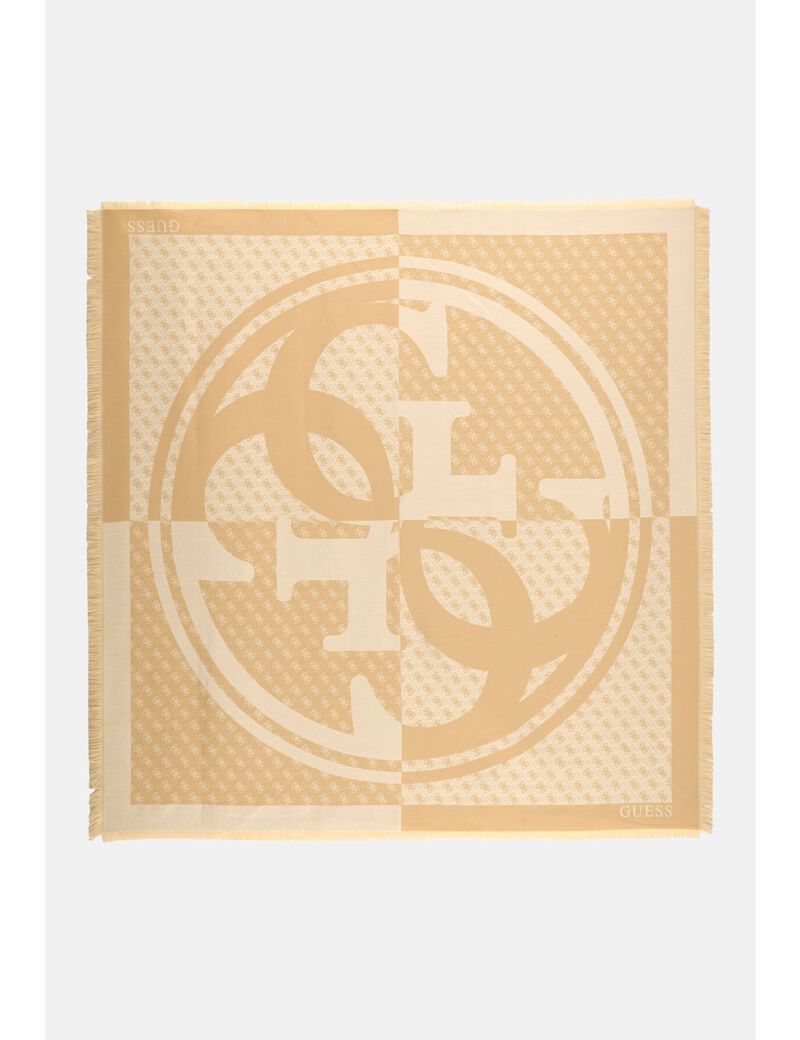 guess noelle jacquard kefiah scarf