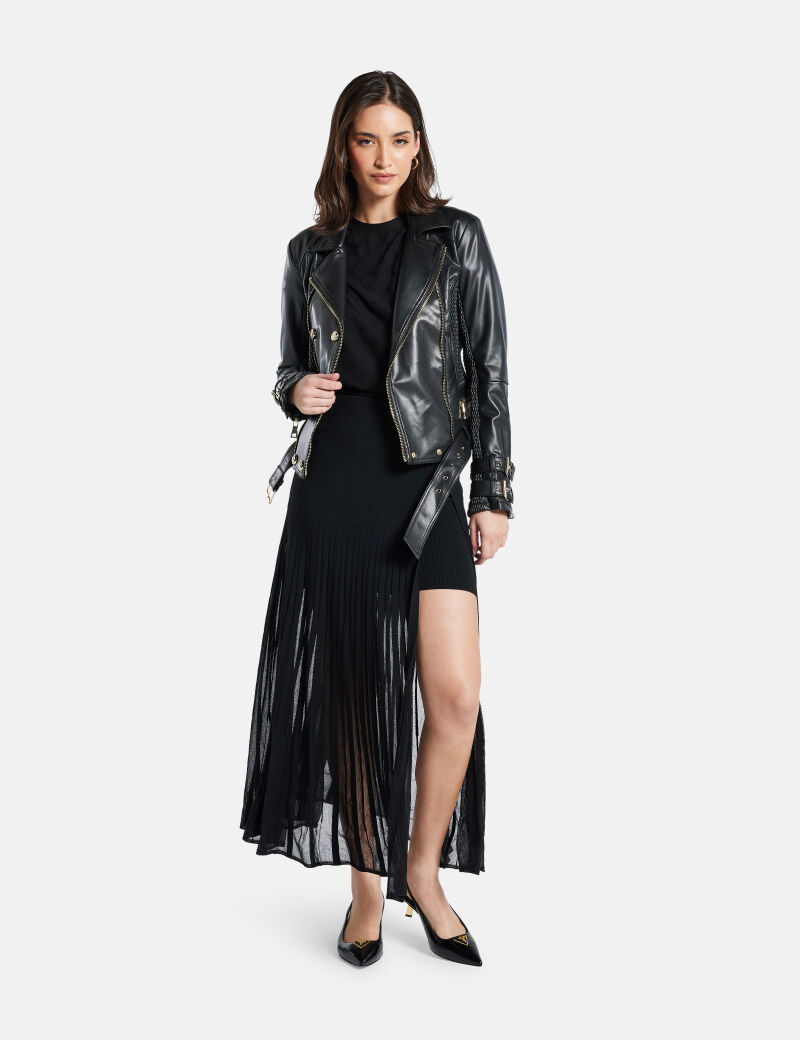 Bessie pleated long skirt