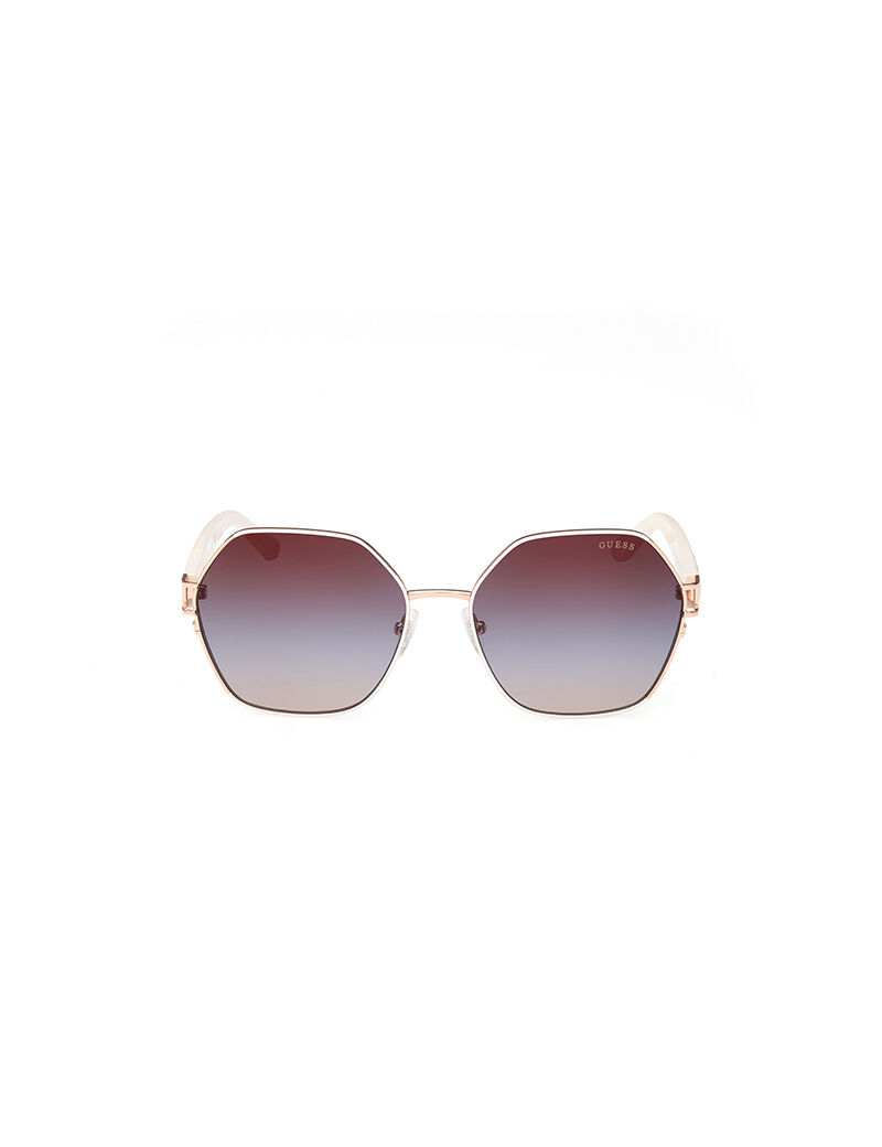 Shop GUESS Online Geometric Full Rim Sunglass