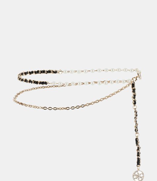 Chain and pearl belt
