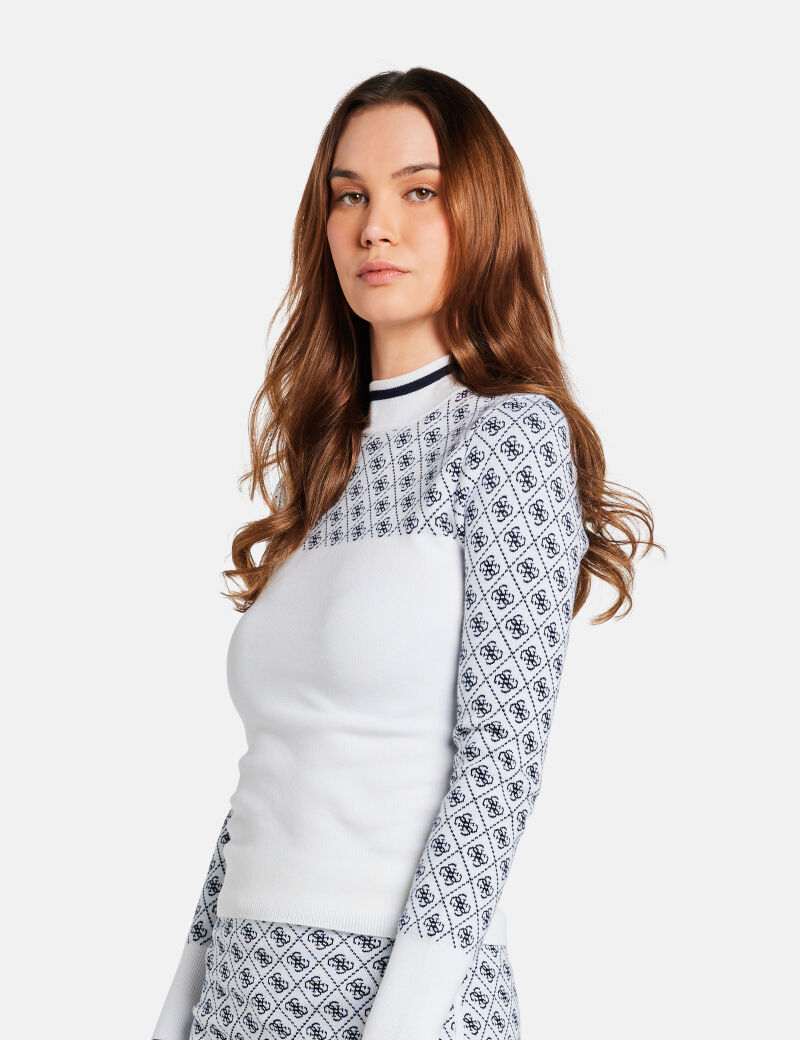 Wool-blend logo sweater