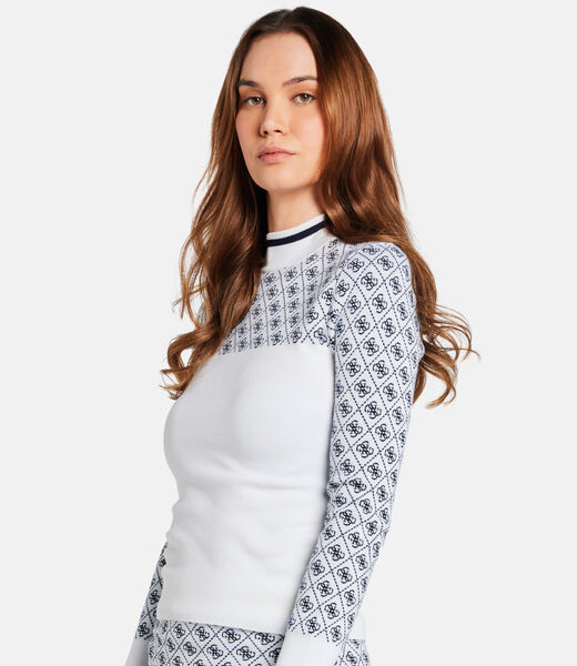 Wool-blend logo sweater