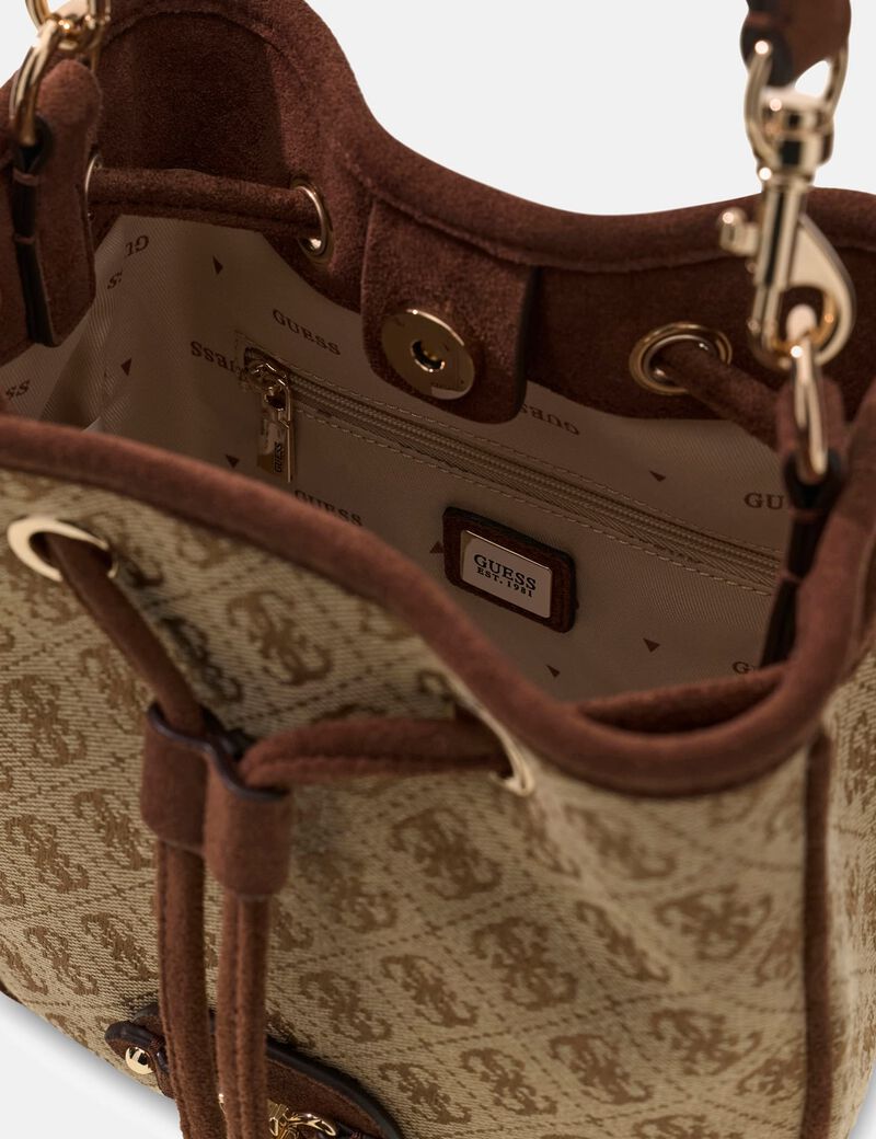 guess samantha logo mini bucket