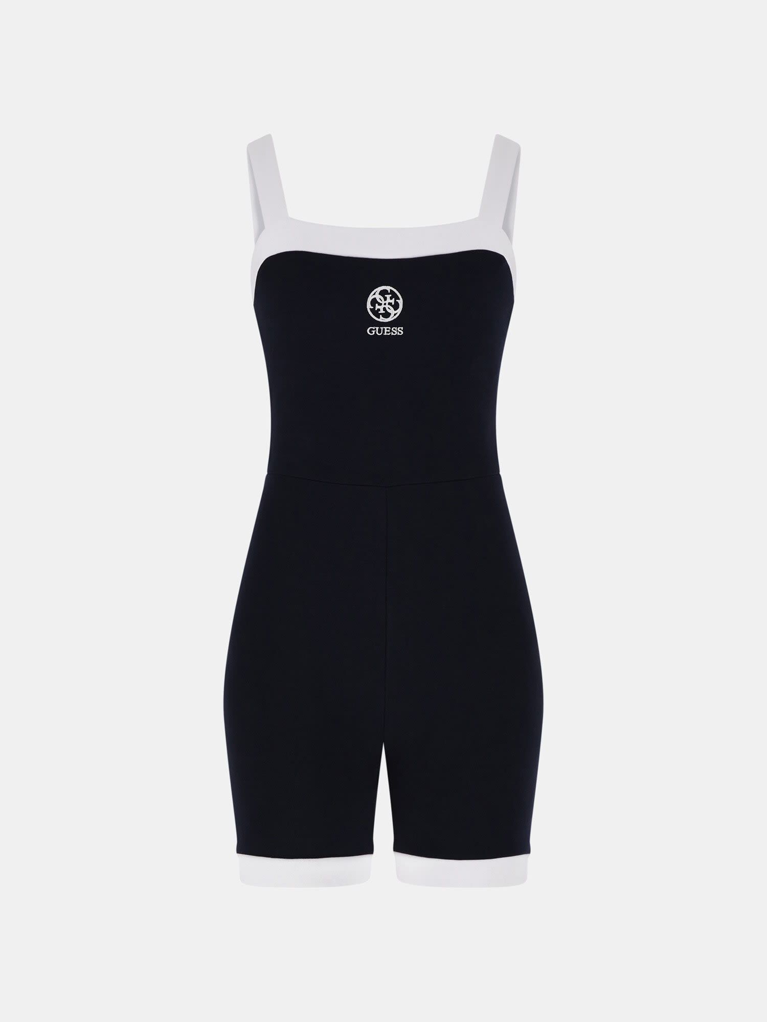 Guess black and white overalls clearance