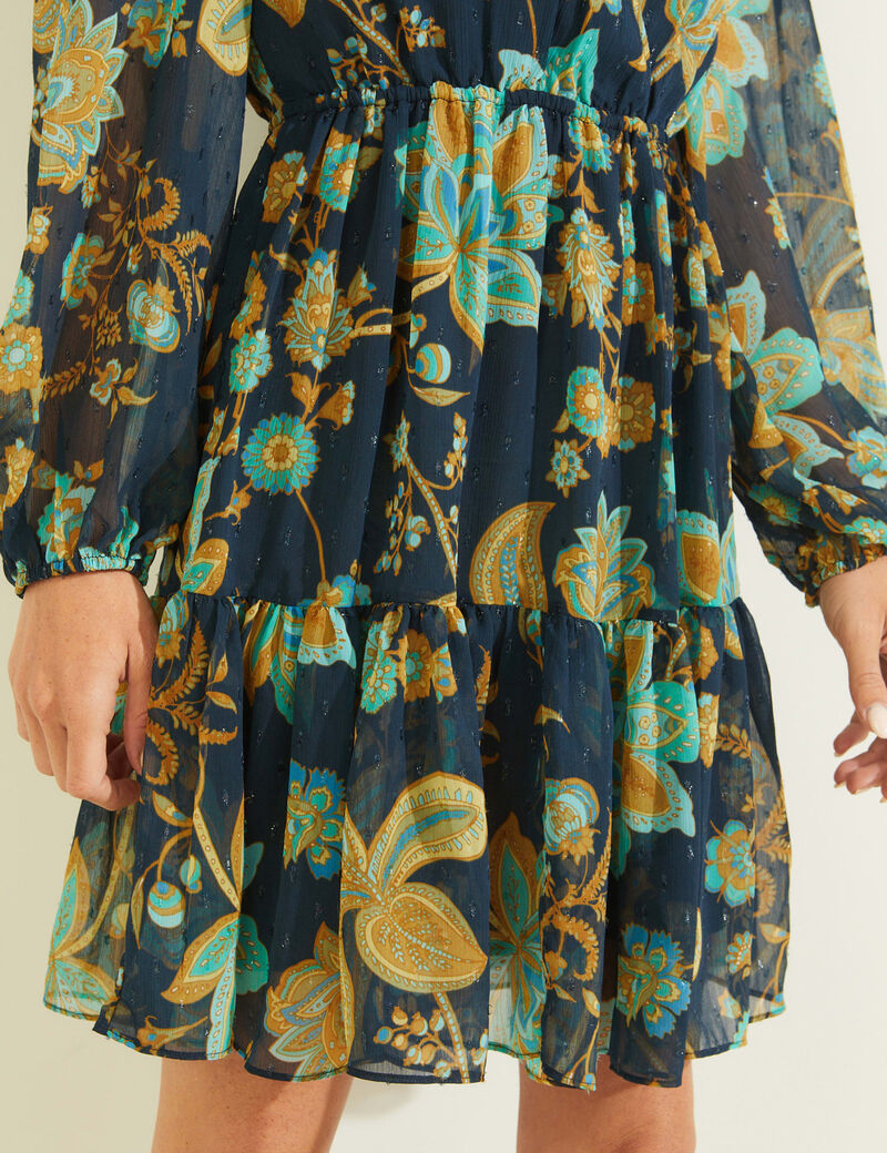 Multi-Colour Midi Dress