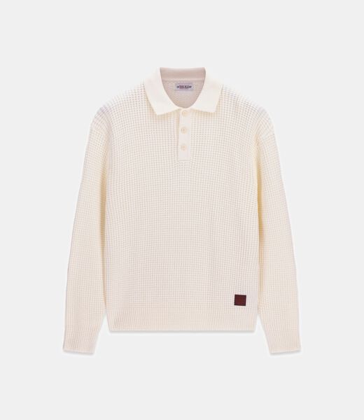 جيس waffle sweater polo