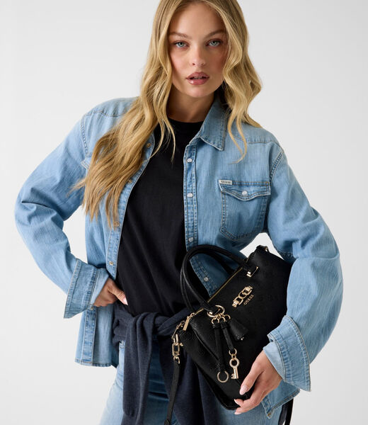 Anise Triple Zip Satchel Bag