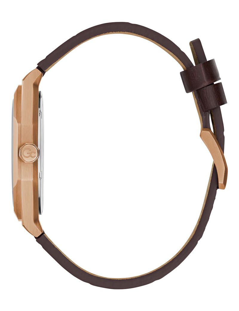 GW COUSSIN SLEEK RG CS BRWN DL 42MM QTZ BRWN LS BAND FW23