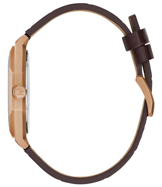 GW COUSSIN SLEEK RG CS BRWN DL 42MM QTZ BRWN LS BAND FW23