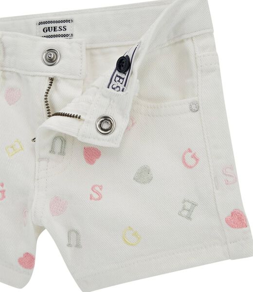Embroidered shorts jeans