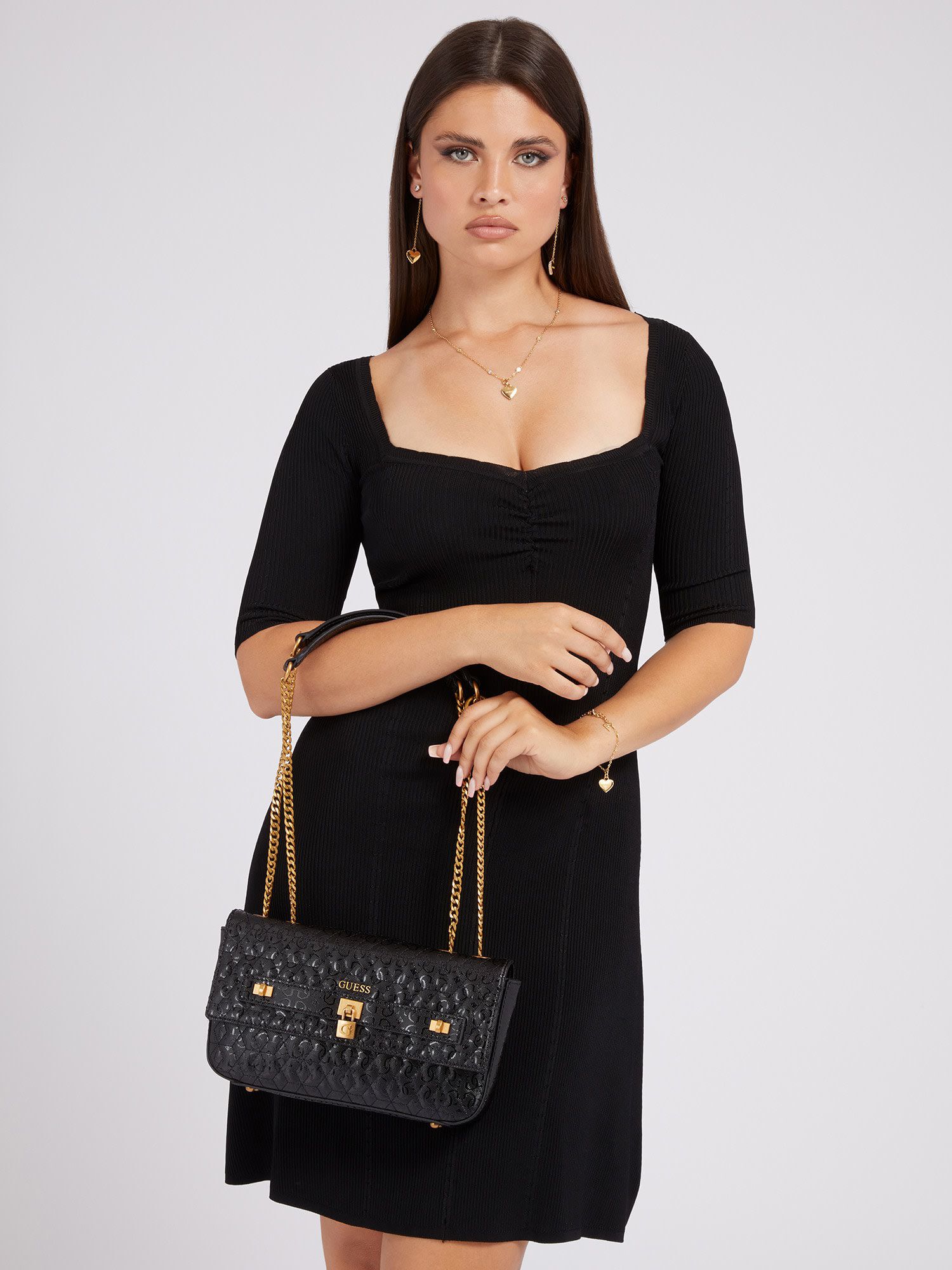 Guess little black bag top