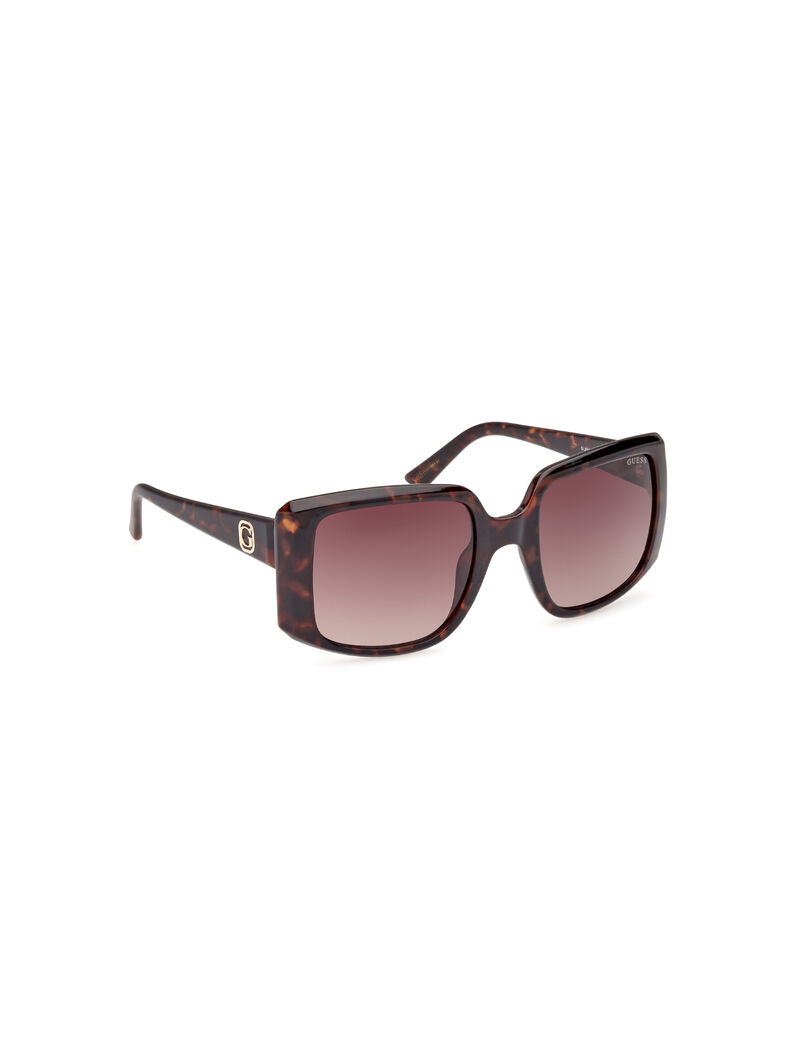Injected Sun Glasses F Shiny Black Gradient Smoke