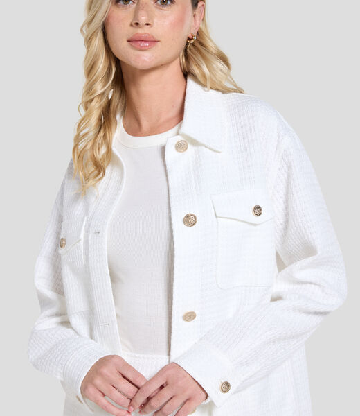 Eulalie tweed shacket