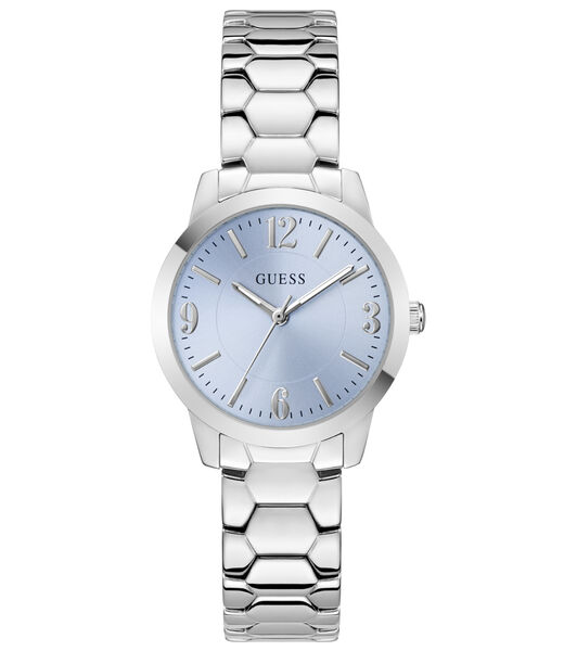 Ladies Silver Tone Round Analog Watch