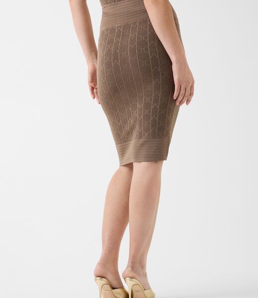 Marciano jacquard logo midi skirt