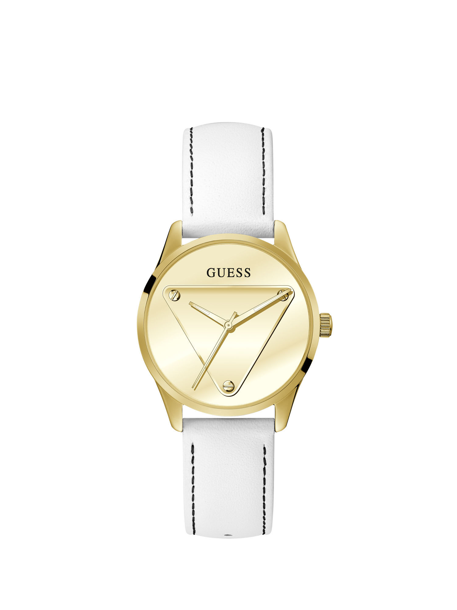 Shop GUESS Online Gold Logo Analog Watch