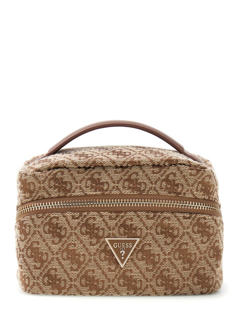 guess jacquadr handle beauty bag