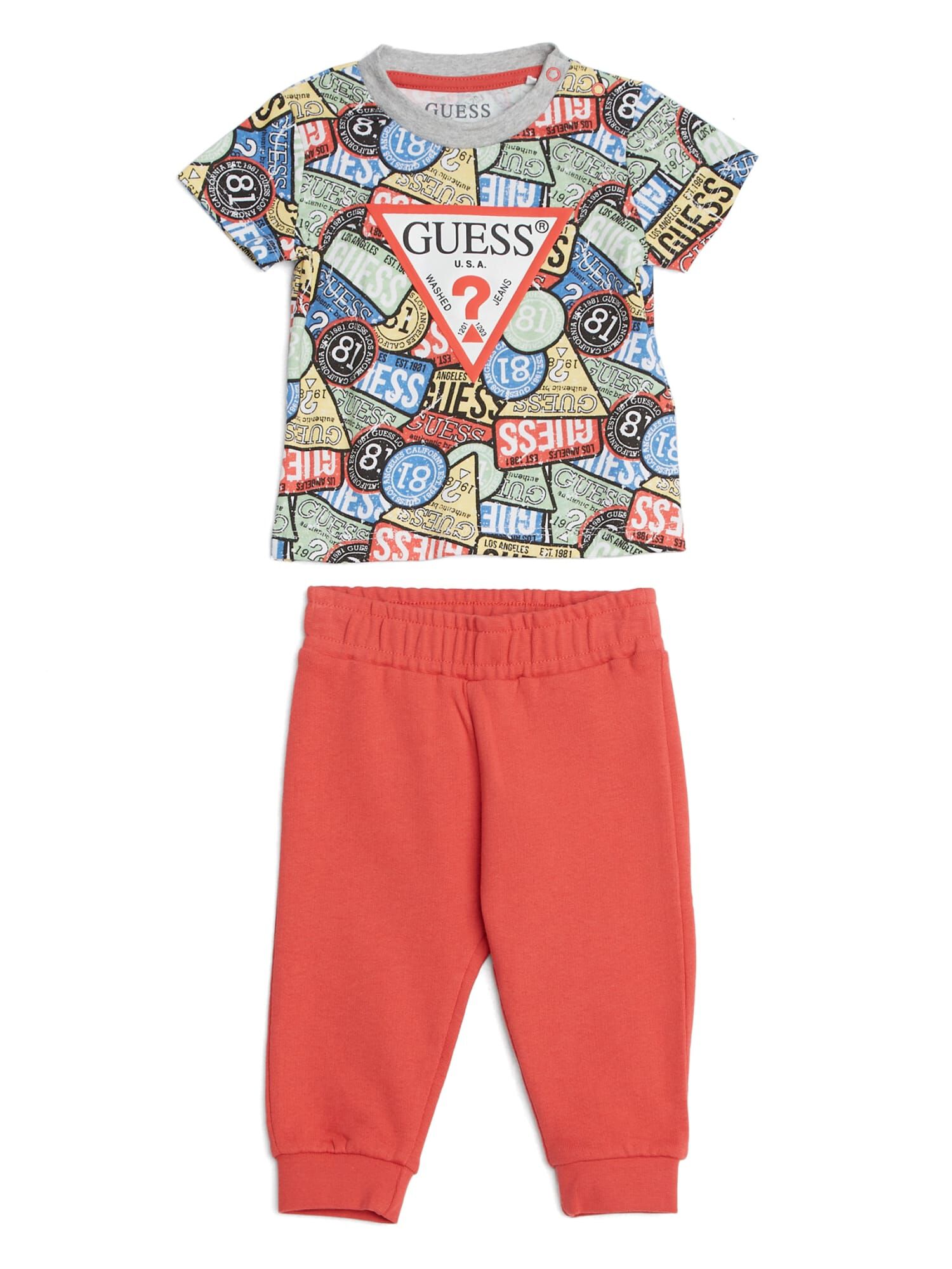Shop GUESS Online Boys T Shirt And Pants Set
