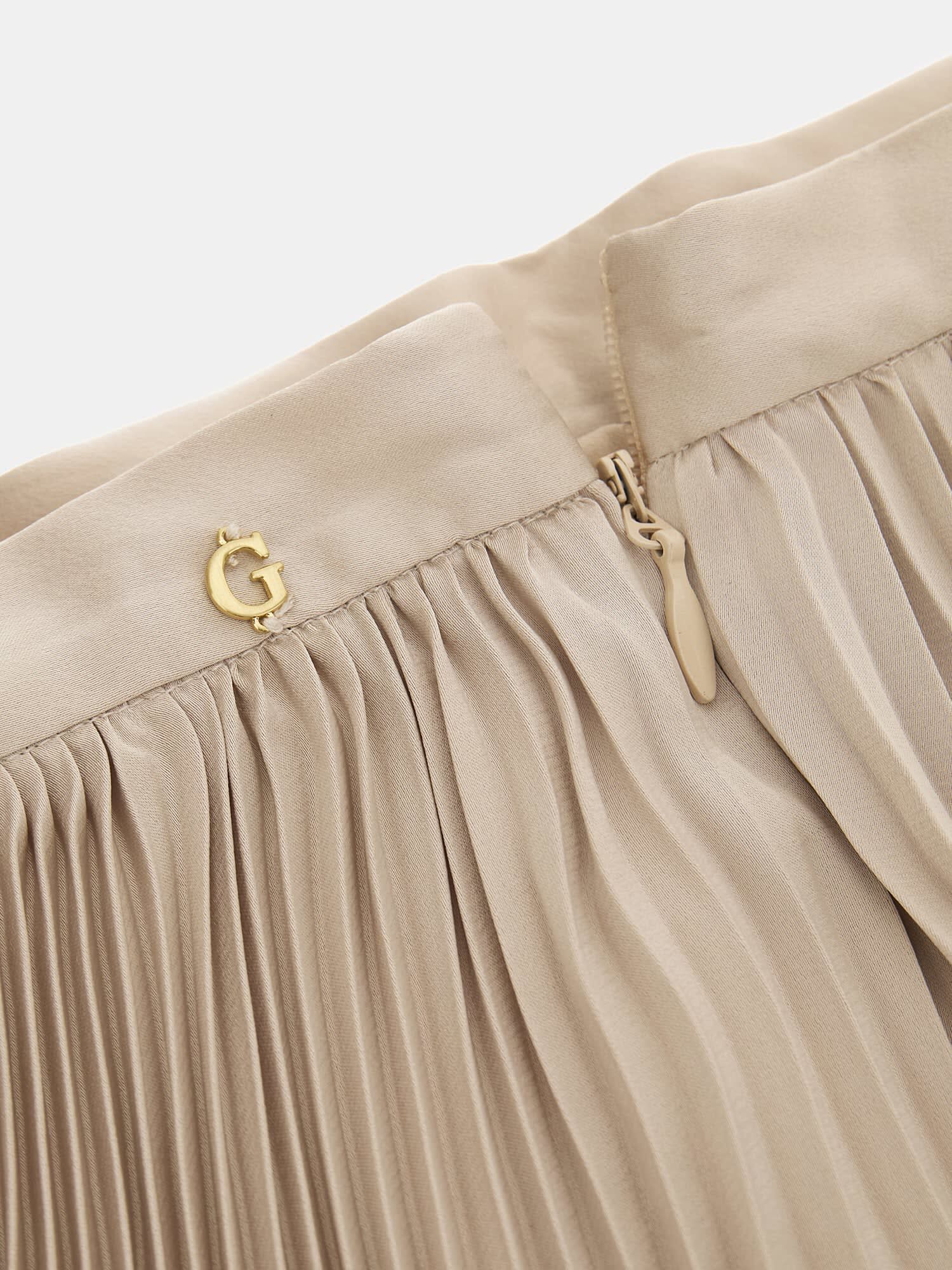 Guess gold pleated skirt store