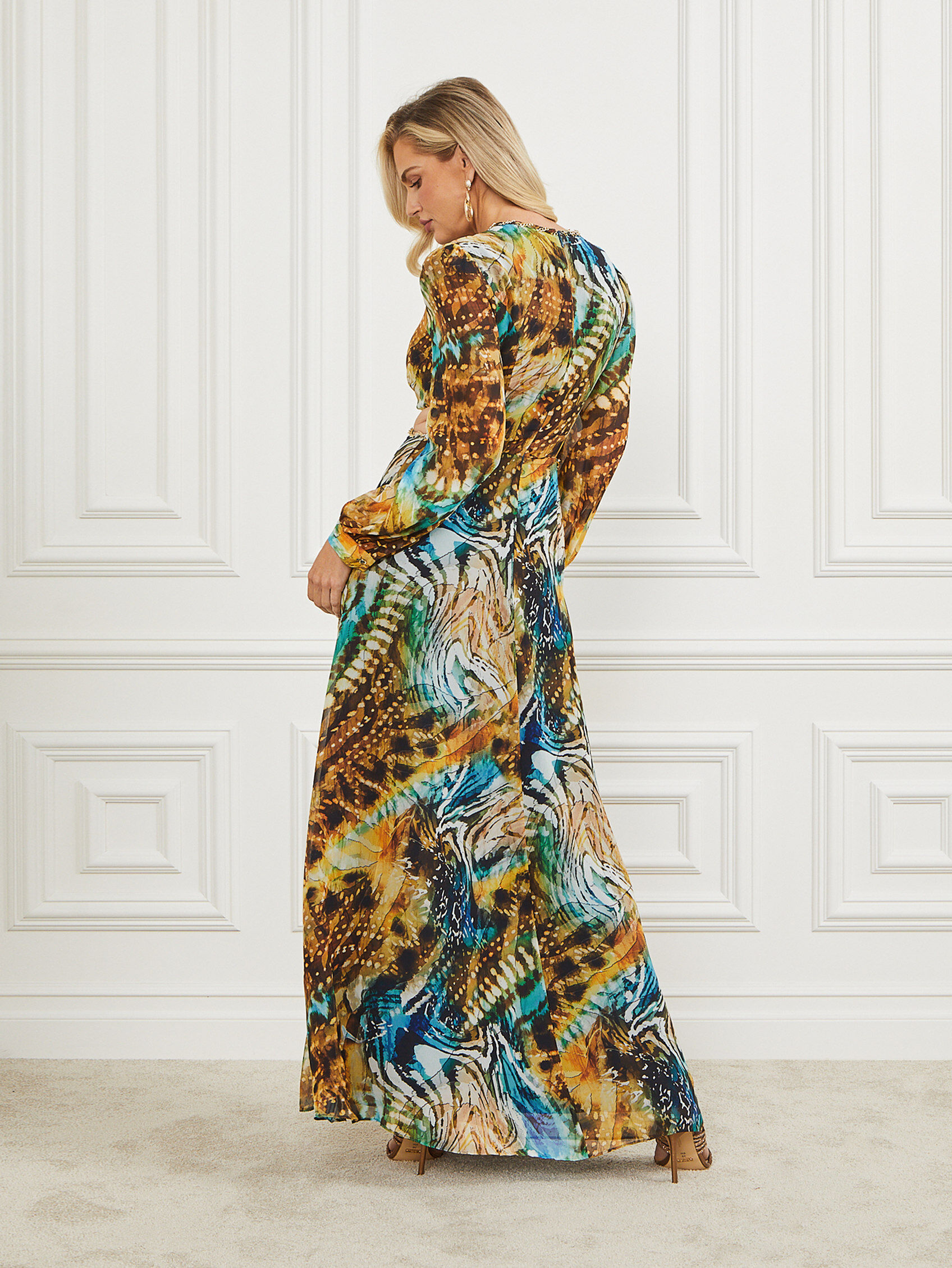 Marciano leopard shop dress