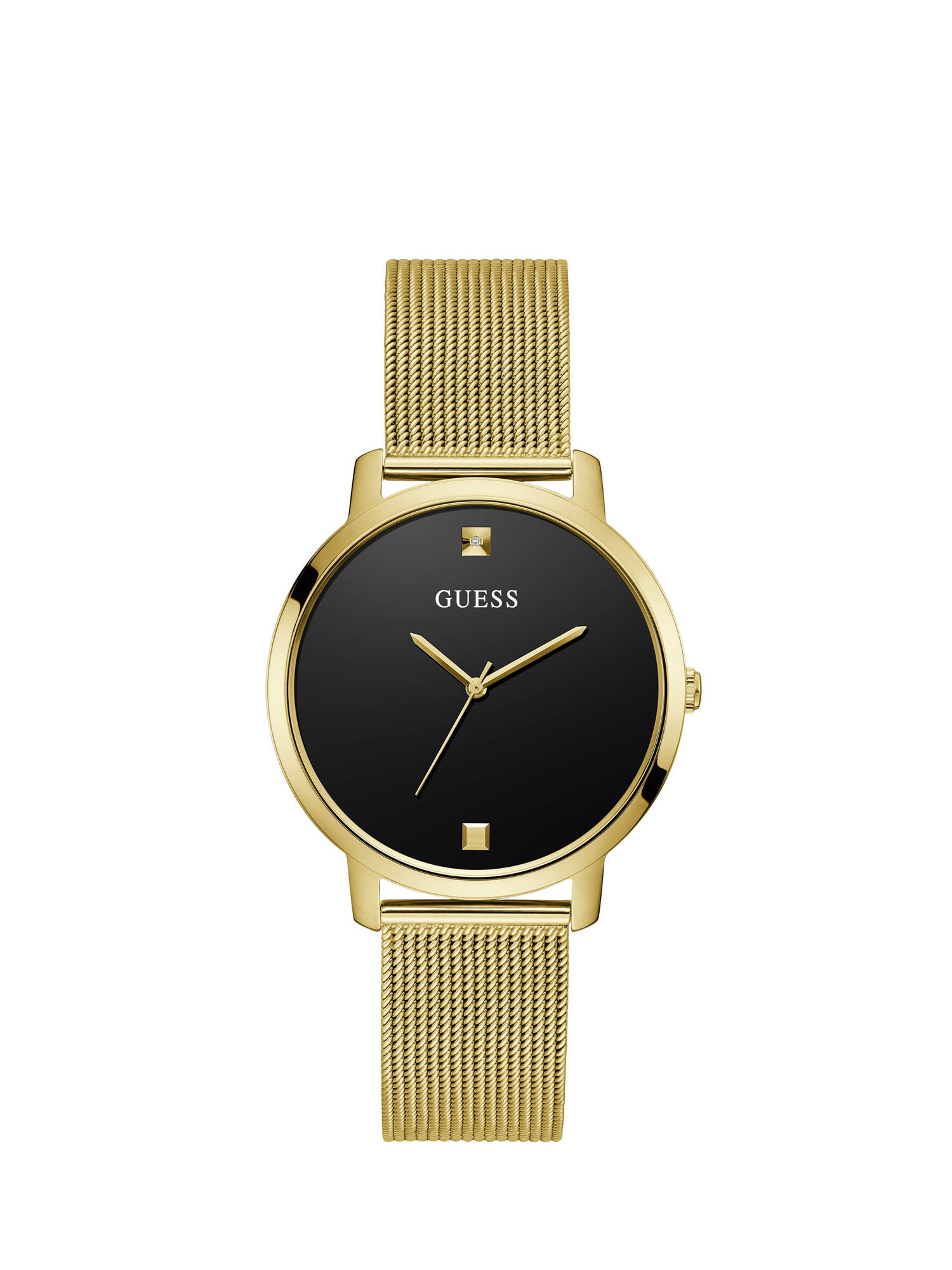 Guess black and gold watch shop
