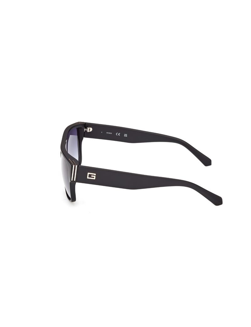 Square gradient smoke sunglasses