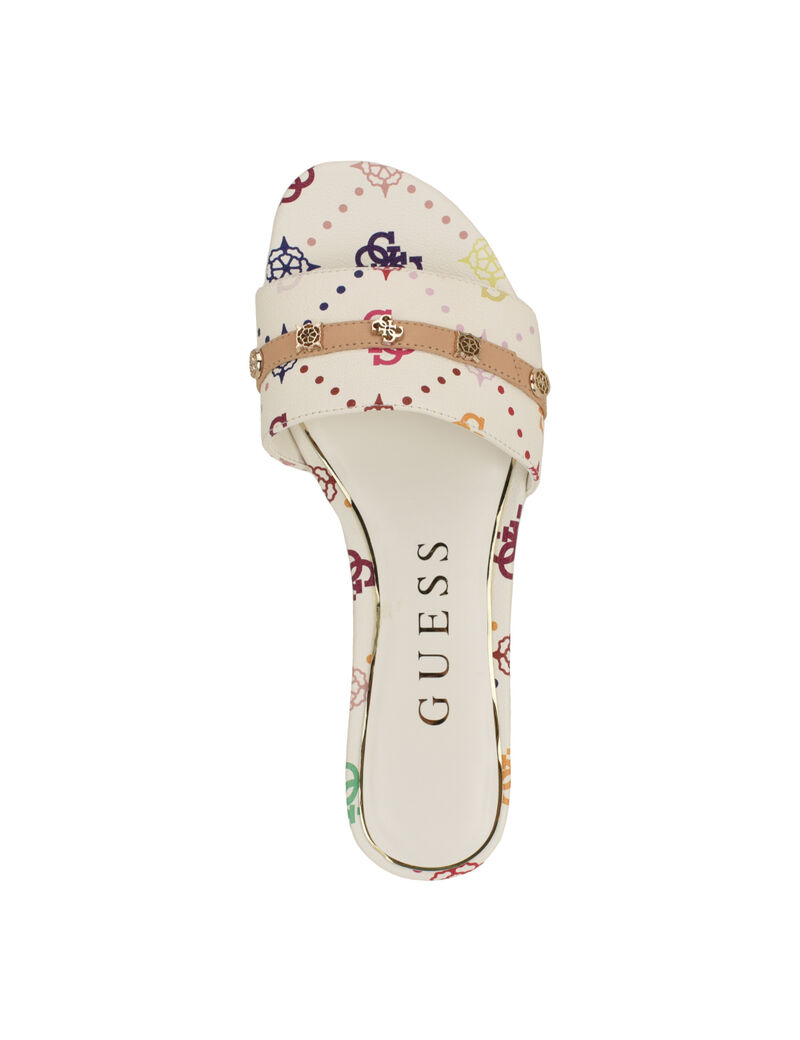 Tasam logo slide flat sandal