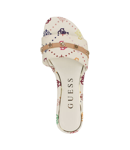 Tasam logo slide flat sandal