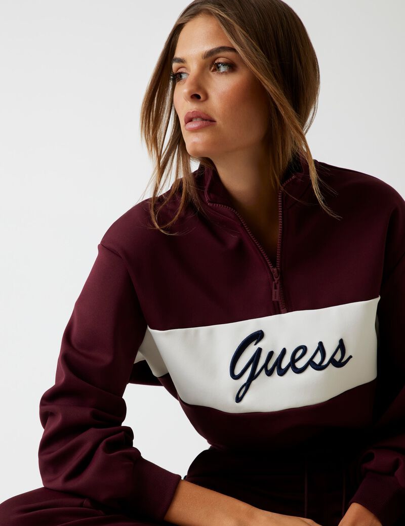 Logo half-zip sweatshirt