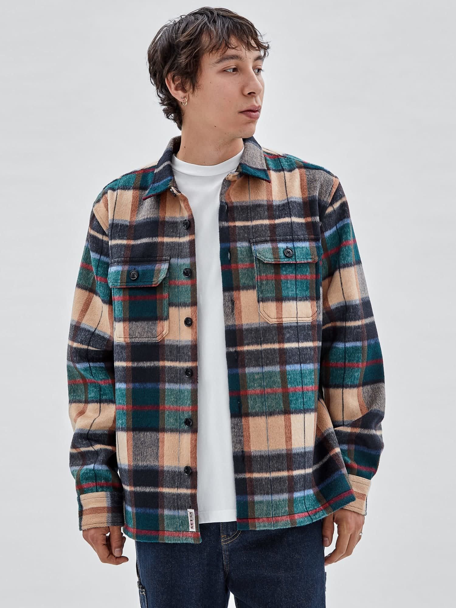Guess plaid jacket sale