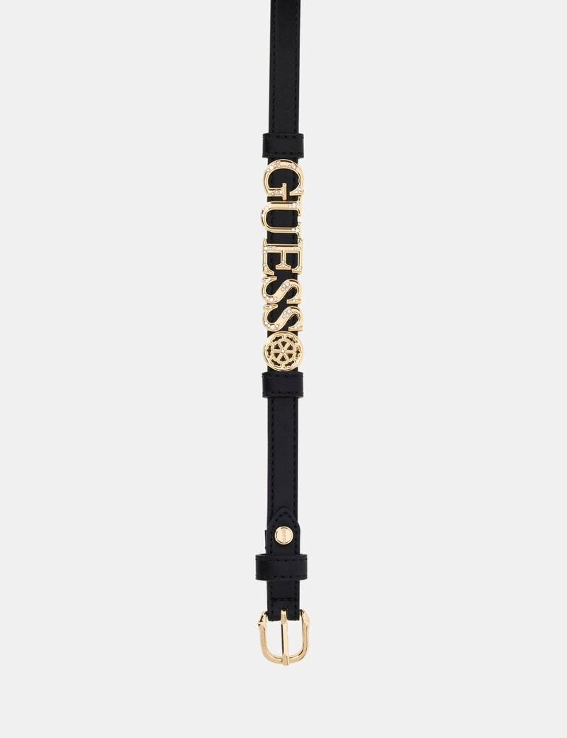guess logo belt