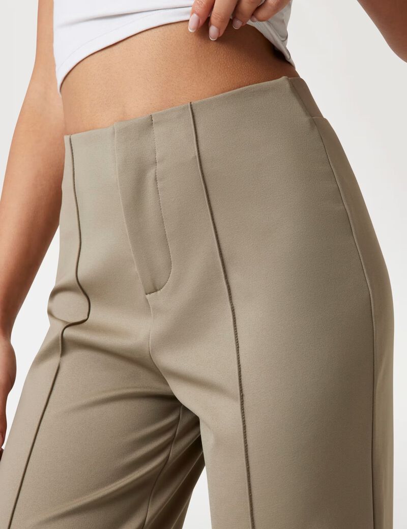 Nylon flare sweatpants