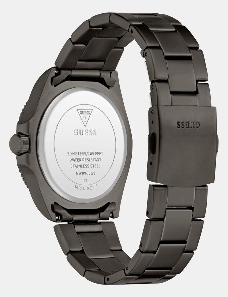 Mens Gunmetal Analog Watch